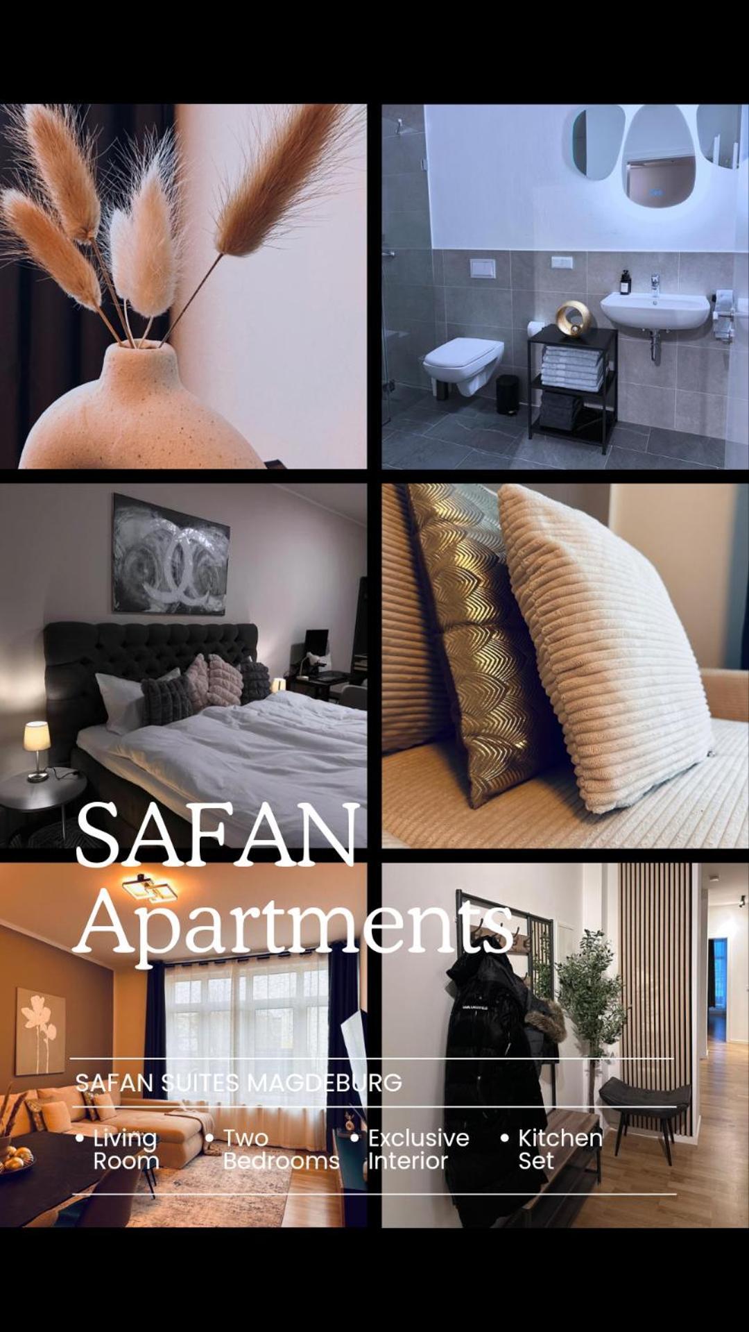 Safan Suites I Elbnah I Balkon I Uniklinik I Parkplatz Magdeburg Exterior foto